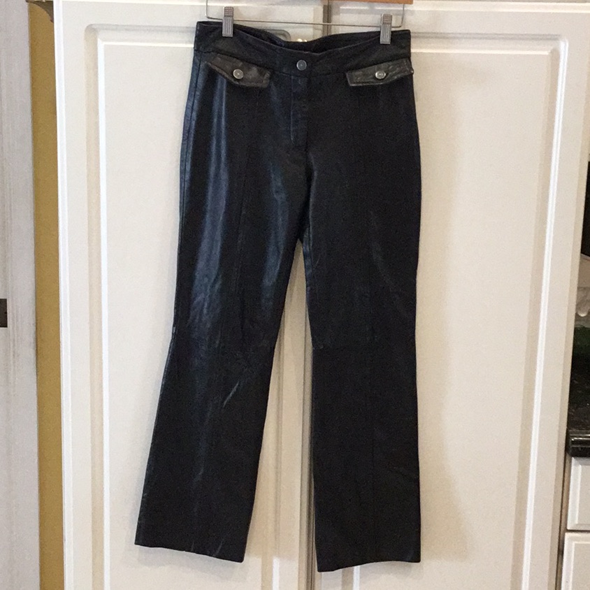 Kors Brand Black Leather Pants Kors Brand Black Leather Pants